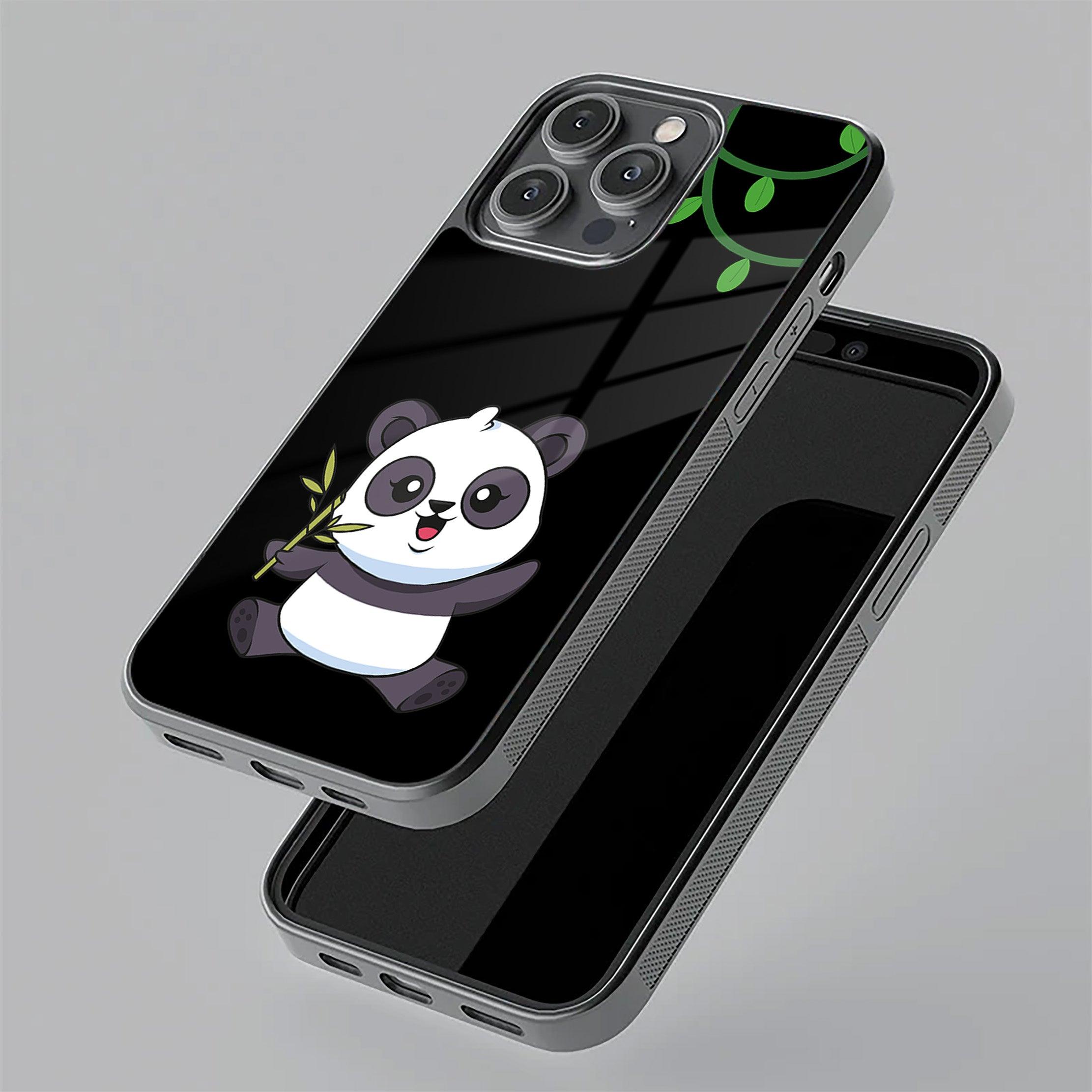 Black Panda Glass Phone Case For OnePlus 10T - ShopOnCliQ