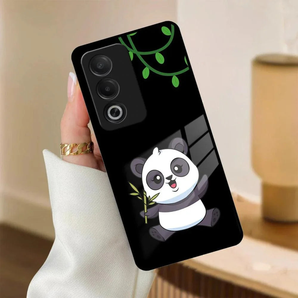 Black Panda Glass Phone Case For Oppo - ShopOnCliQ