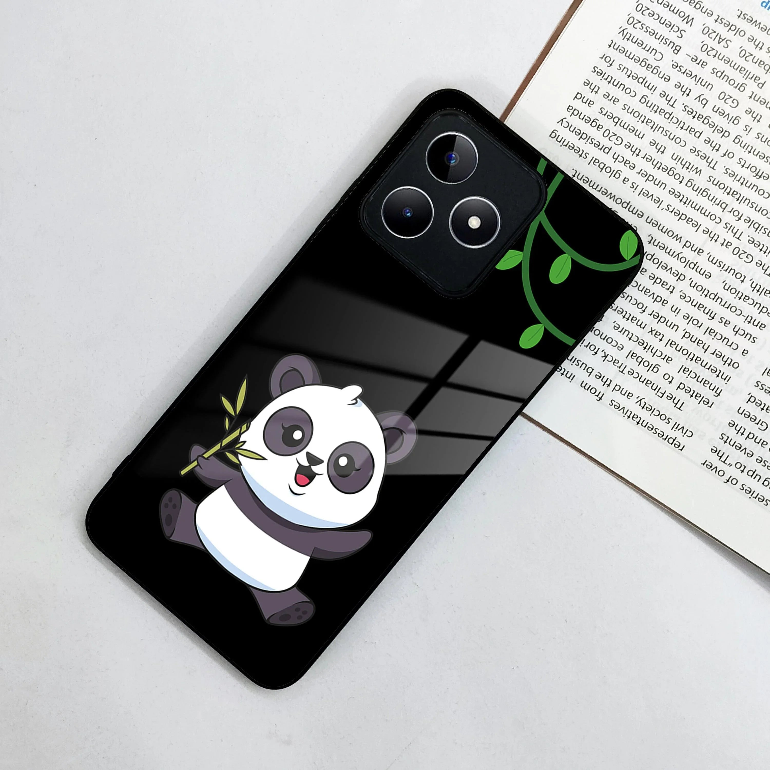 Black Panda Glass Phone Case For Realme/Narzo - ShopOnCliQ