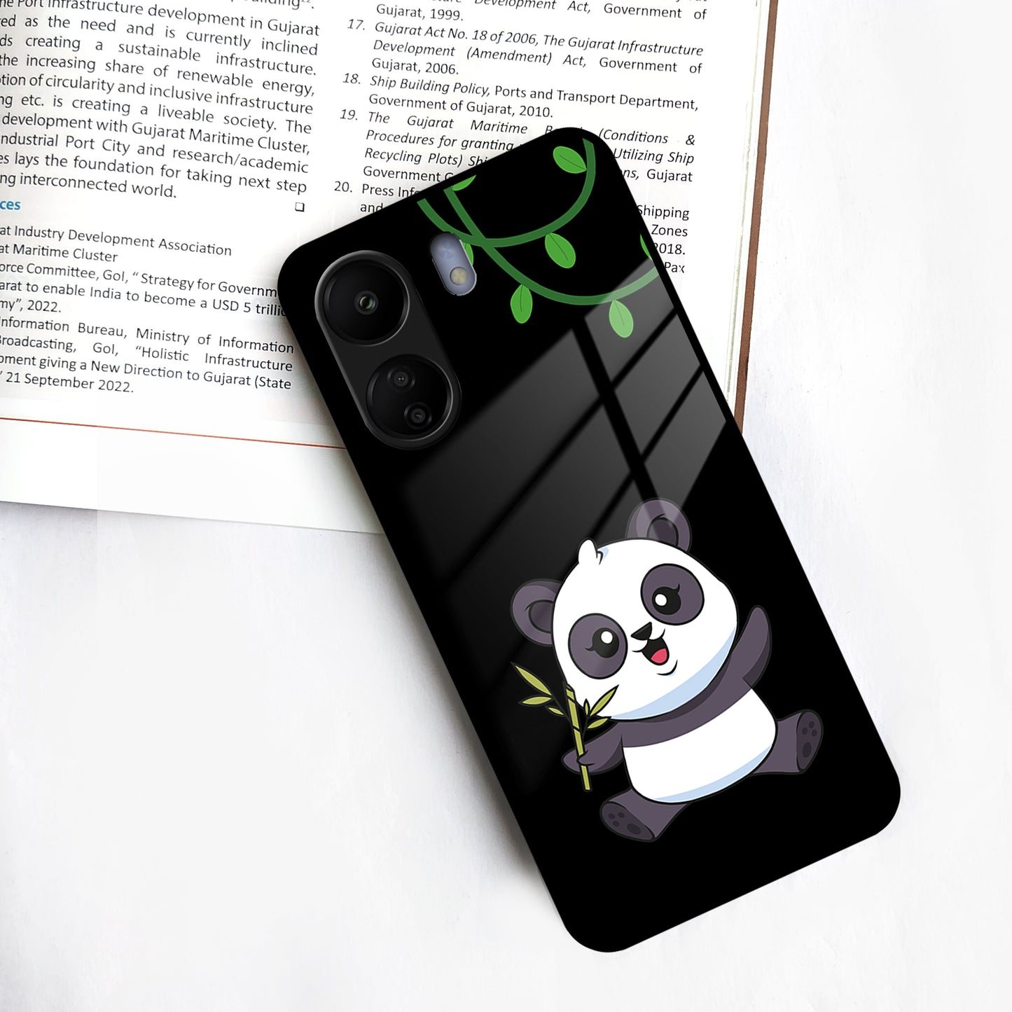 Black Panda Glass Phone Case For Redmi/Xiaomi ShopOnCliQ