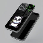 Black Panda Glass Phone Case For Samsung - ShopOnCliQ
