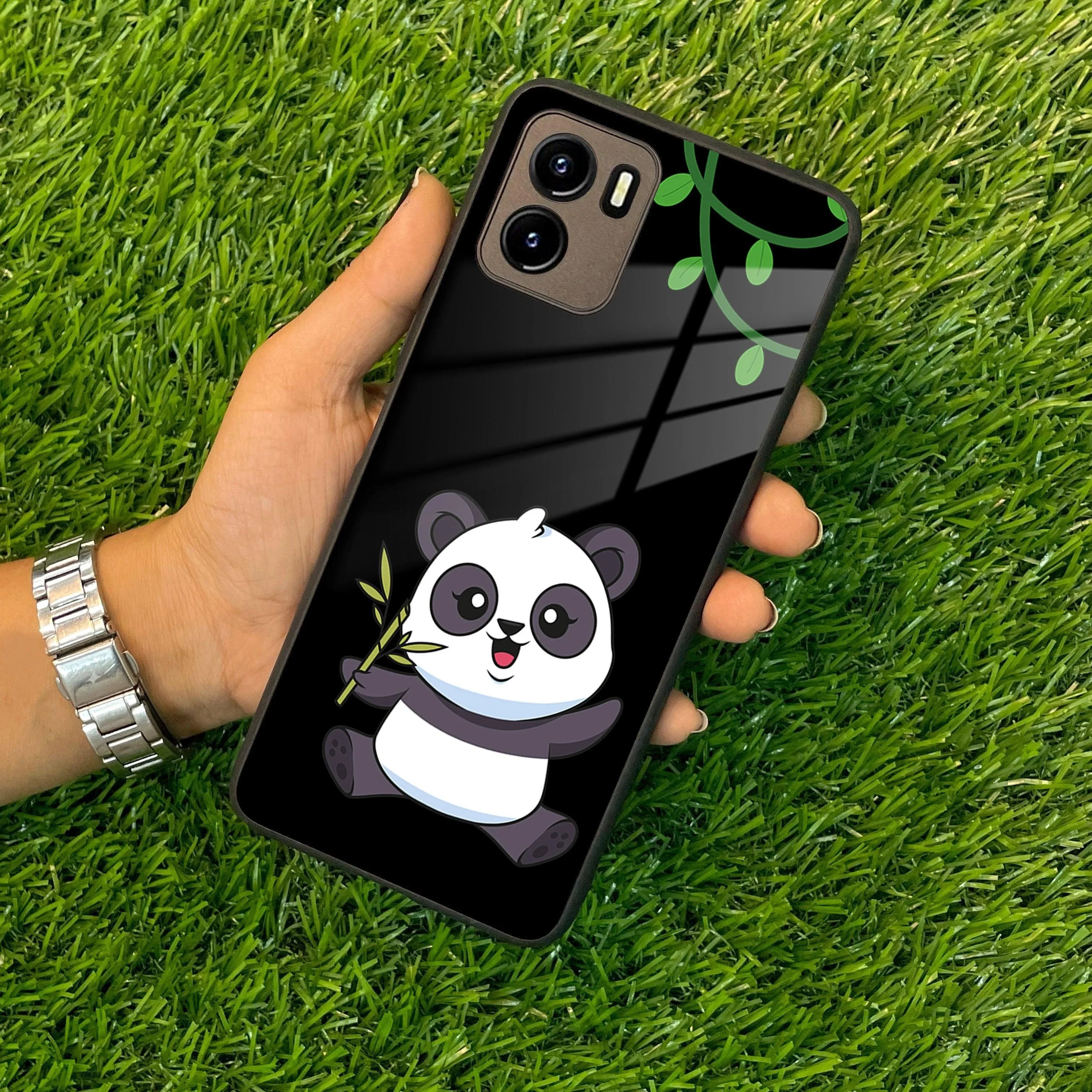 Black Panda Glass Phone Case For Vivo - ShopOnCliQ