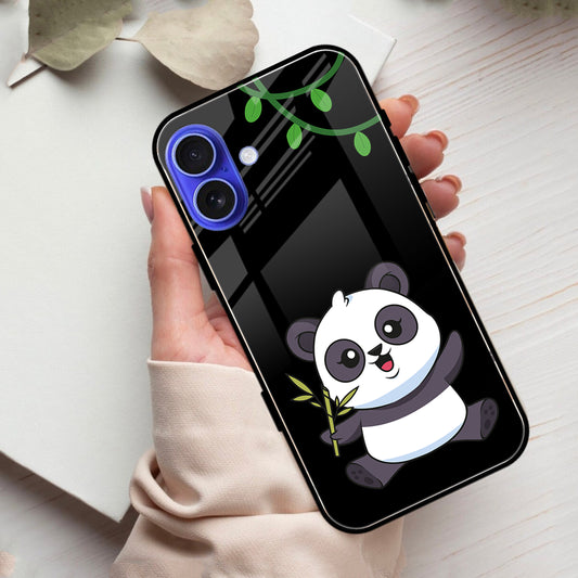 Black Panda Glass Phone Case For iPhone - ShopOnCliQ