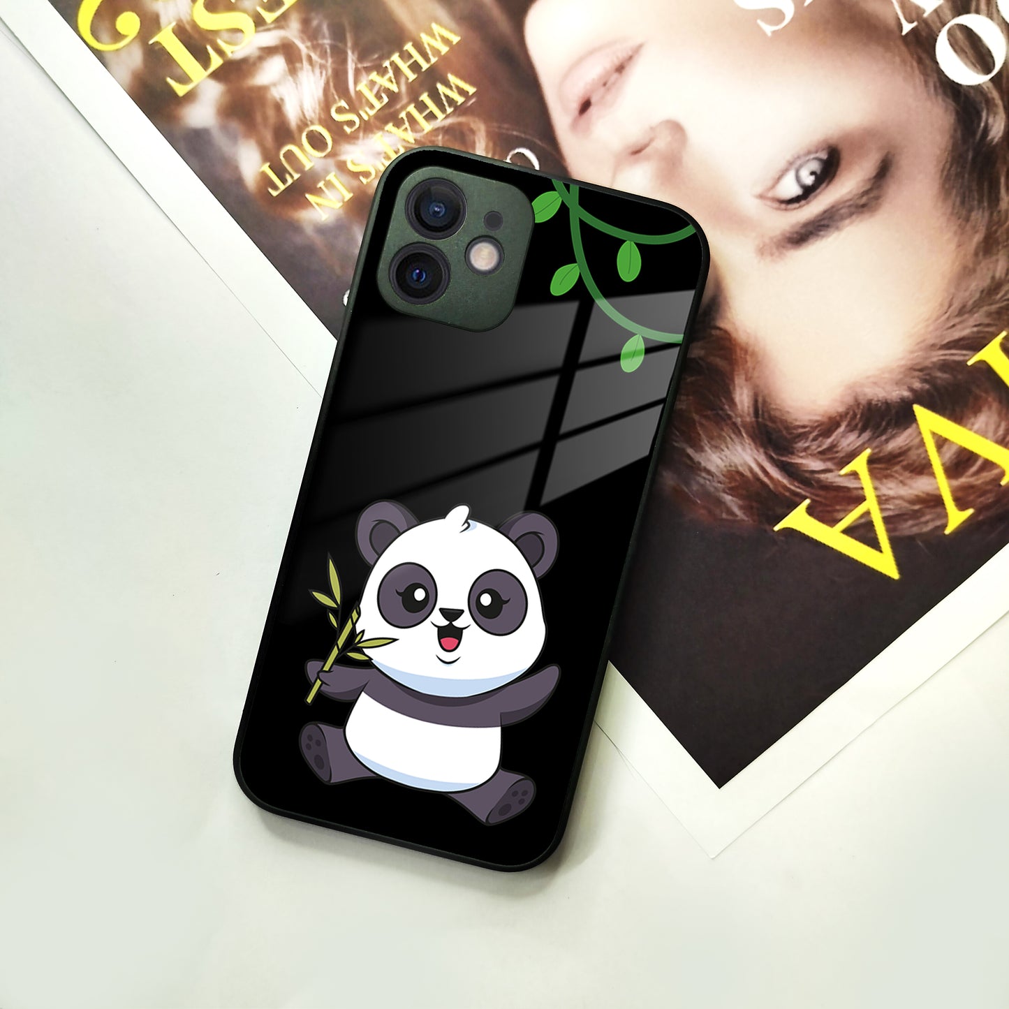 Black Panda Glass Phone Case For iPhone ShopOnCliQ