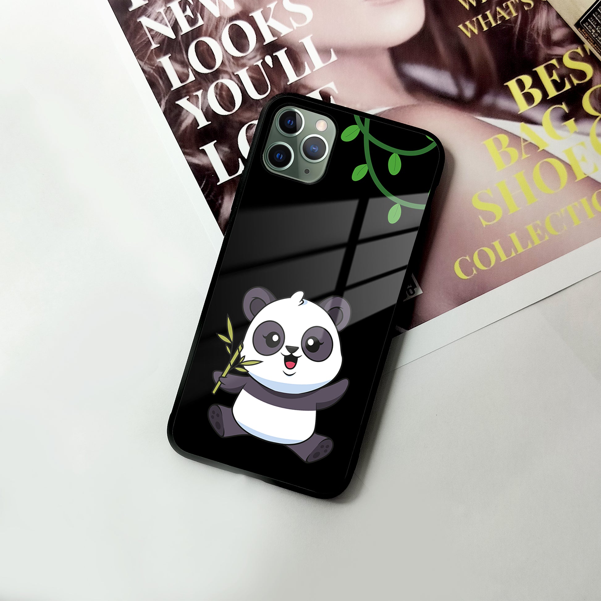 Black Panda Glass Phone Case For iPhone ShopOnCliQ