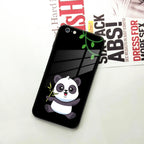 Black Panda Glass Phone Case For iPhone - ShopOnCliQ