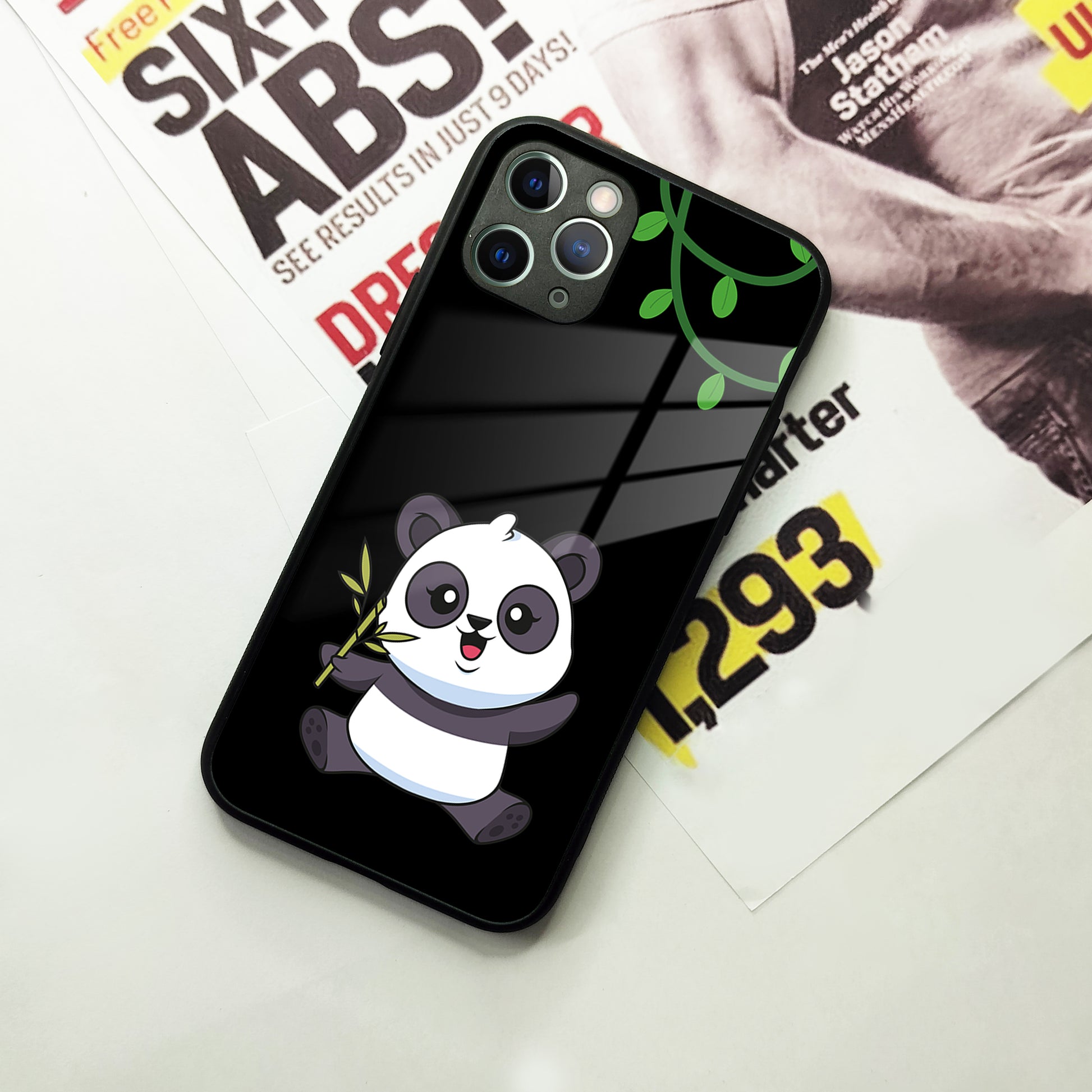 Black Panda Glass Phone Case For iPhone ShopOnCliQ