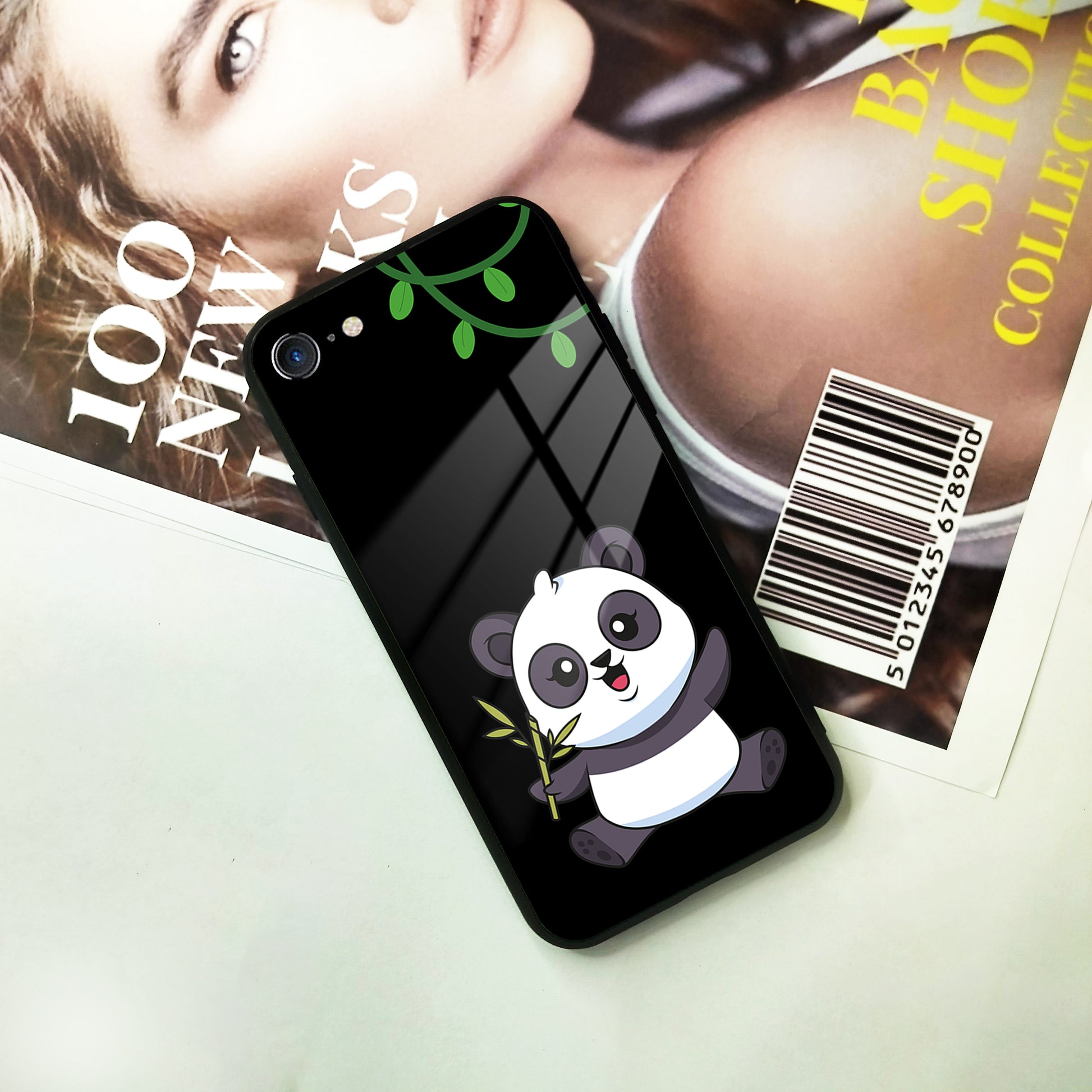 Black Panda Glass Phone Case For iPhone ShopOnCliQ