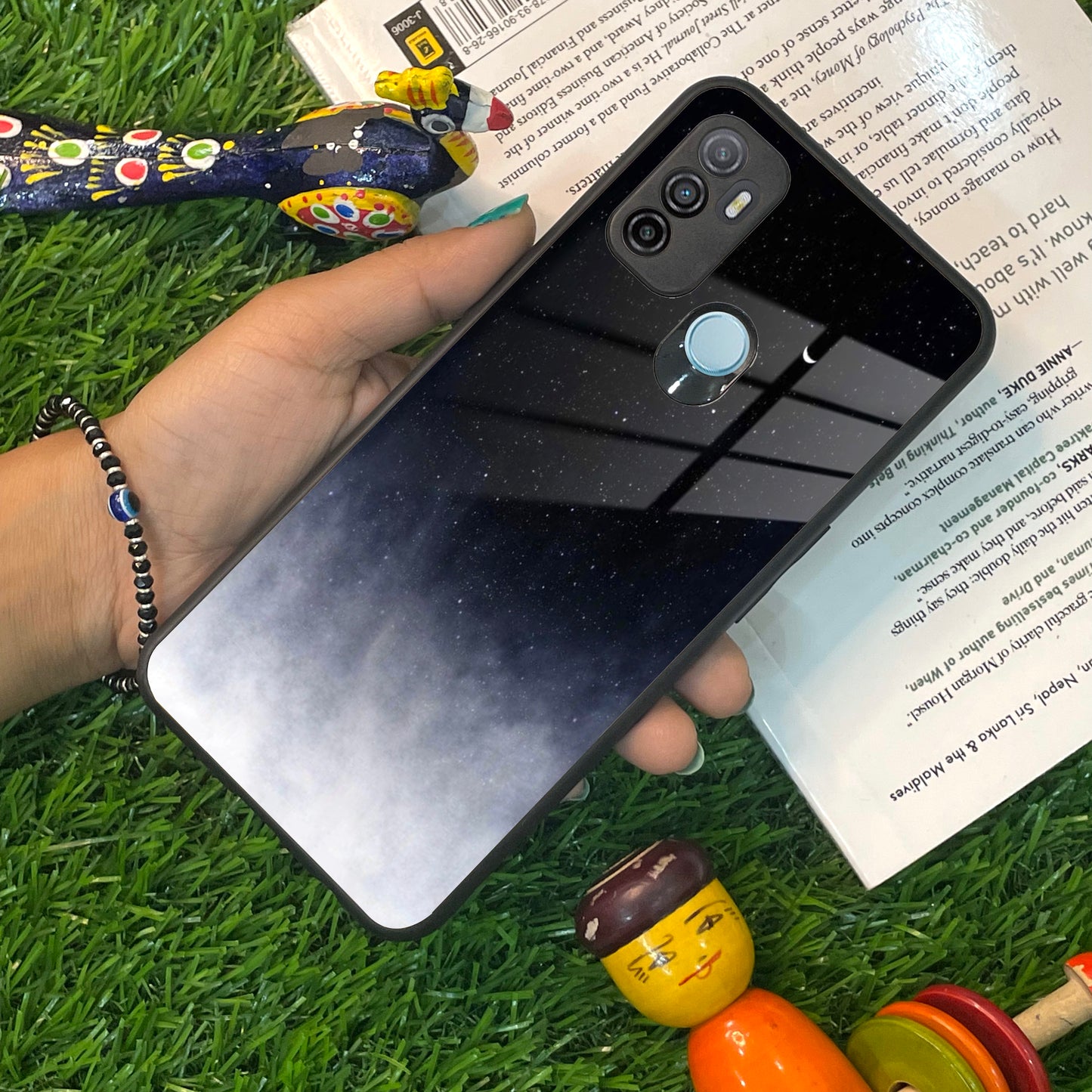 Moon Galaxy Glass Phone Case For Oppo