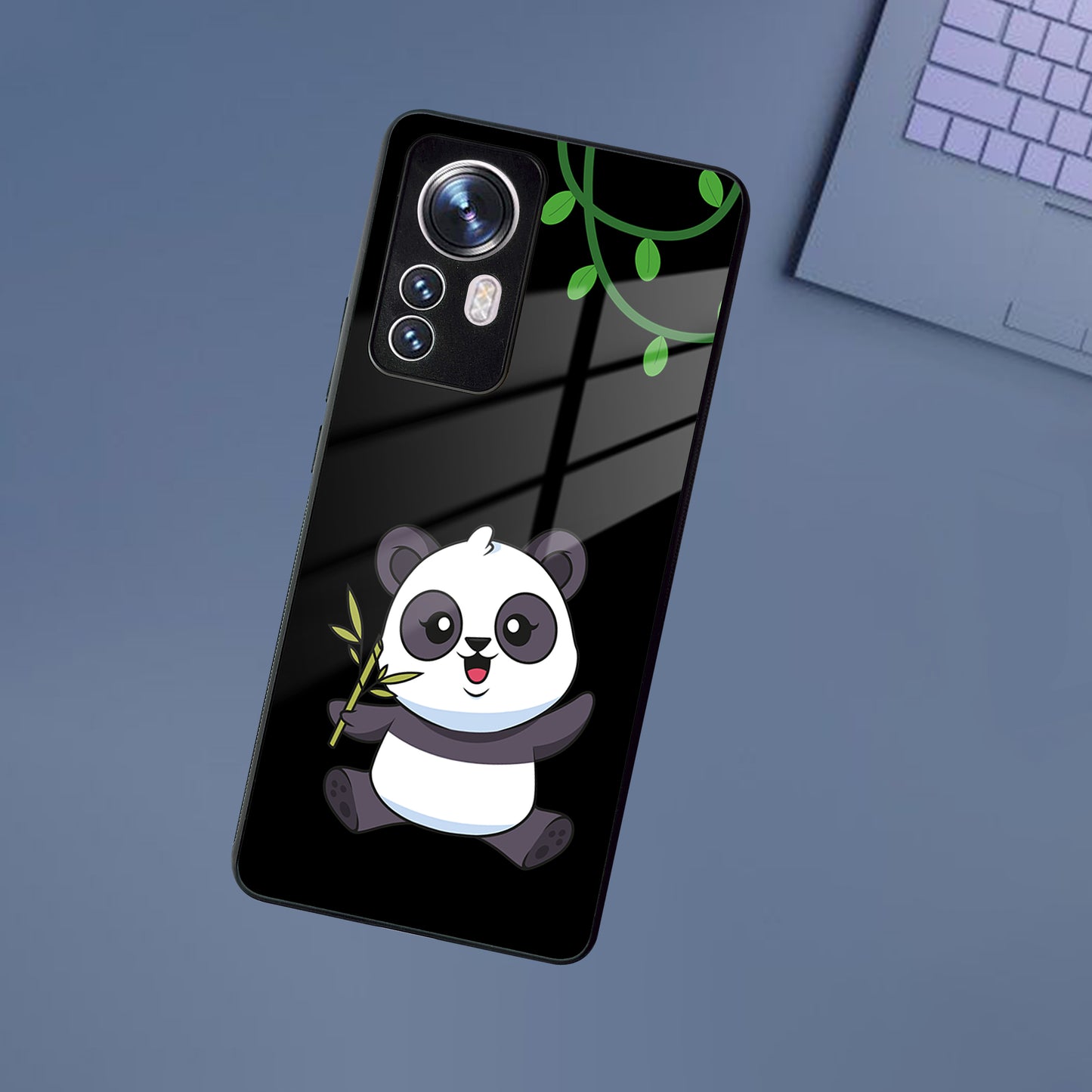 Black Panda Glass Phone Case For Redmi/Xiaomi