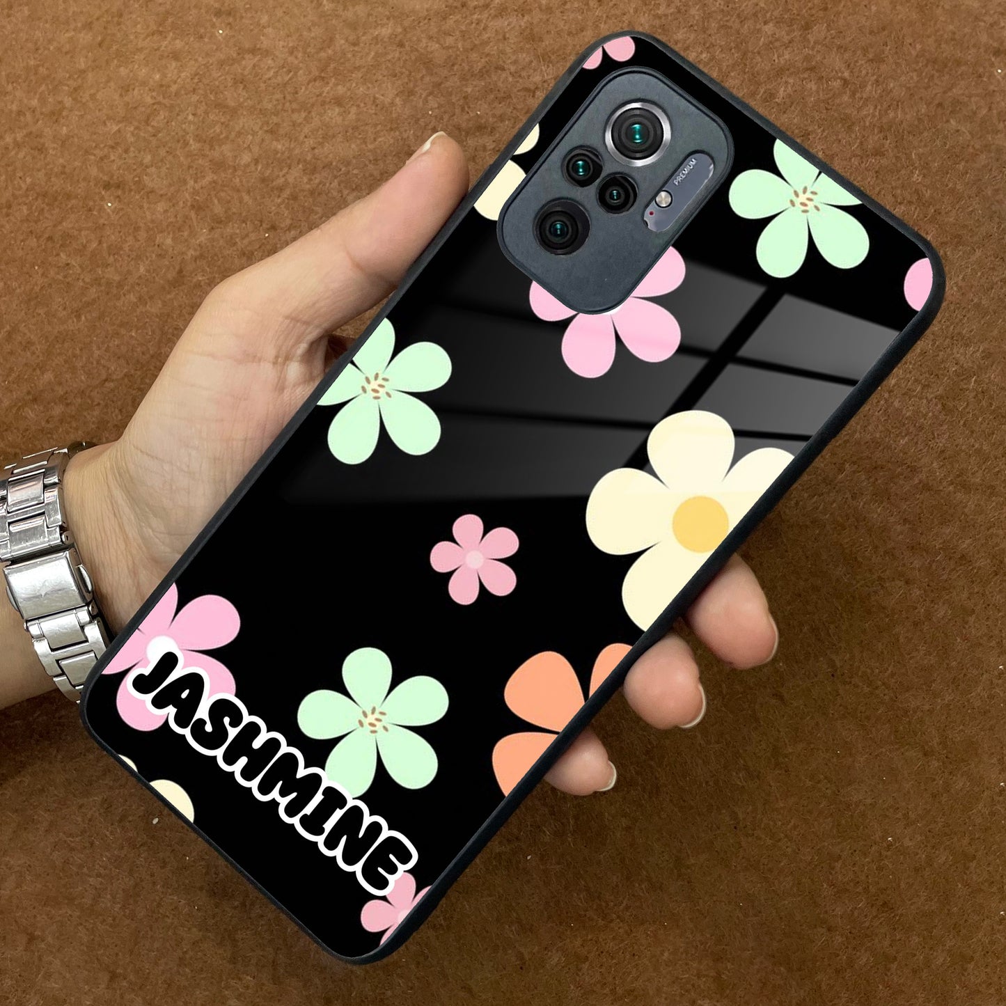 Colorfull  Daisy Floral Glass Case Cover For Redmi/Xiaomi