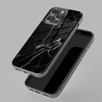 Black Marble Patter Glass Case Cover For Motorola - ShopOnCliQ