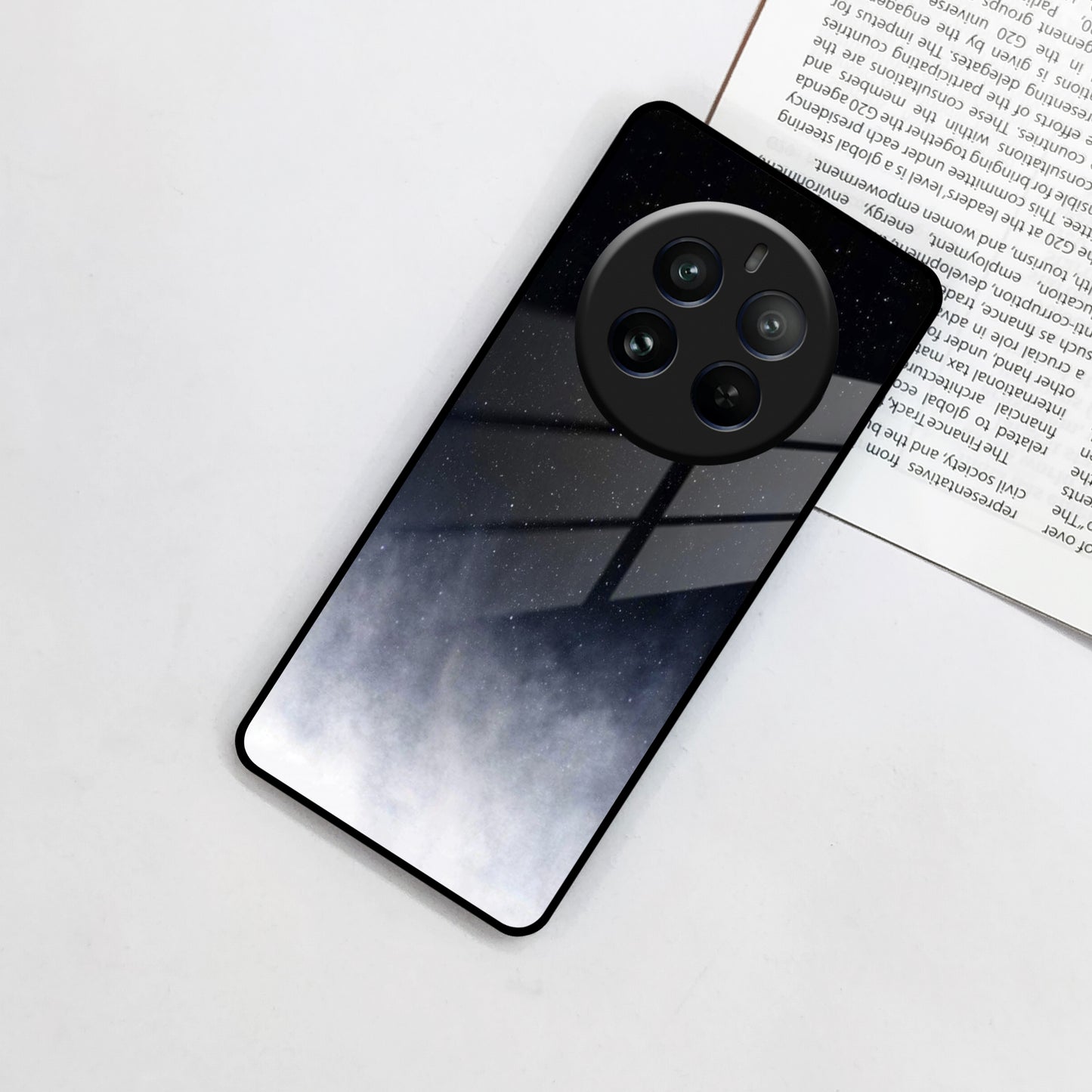 Moon Galaxy Glass Phone Case For Realme/Narzo