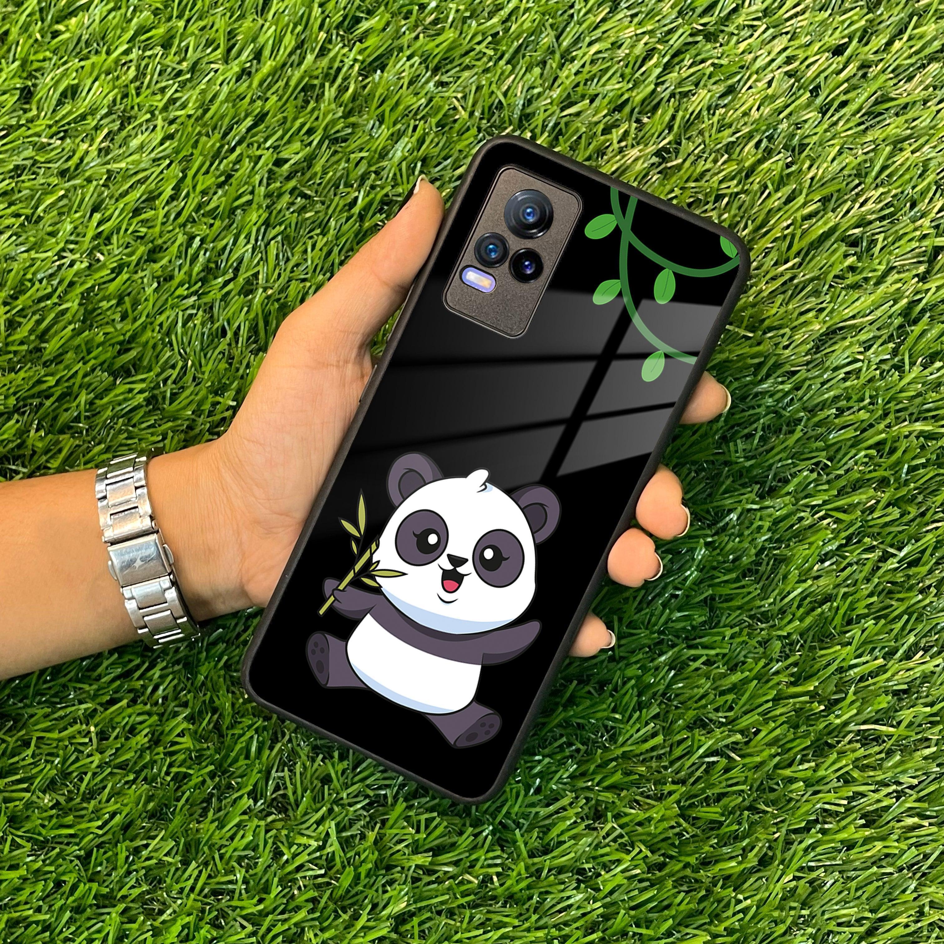 Black Panda Glass Phone Case For Vivo - ShopOnCliQ