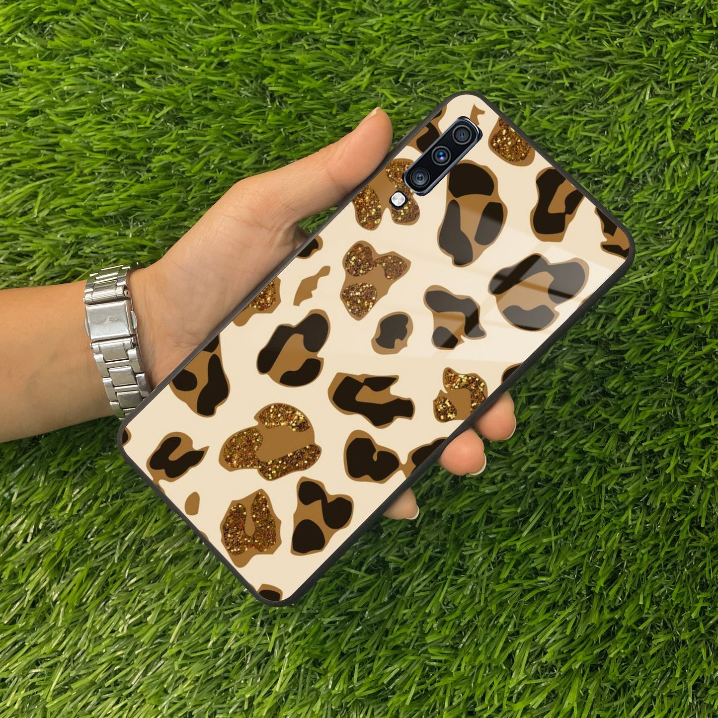 Bling Leopard Glass Phone Case Cover For Samsung ShopOnCliQ