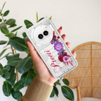Blue Aster Floral Customize Transparent Silicon Case For Nothing - ShopOnCliQ