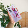 Blue Aster Floral Customize Anti Yellow Case For Oppo A3 Pro 5G