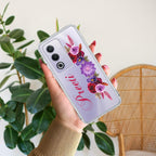 Blue Aster Floral Customize Anti Yellow Case For Oppo A3 Pro 5G