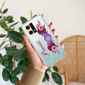Blue Aster Floral Customize Anti Yellow Case For Oppo F21 Pro (4G)