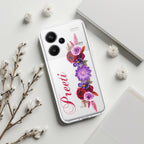 Blue Aster Floral Customize Transparent Silicon Case For Redmi/Xiaomi - ShopOnCliQ