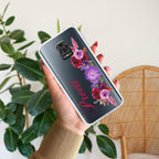 Blue Aster Floral Customize Transparent Silicon Case For Redmi 14C 5G