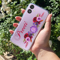 Blue Aster Floral Customize Anti Yellow Case For Samsung Galaxy M06 5G
