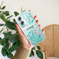 Blue Floral Customize Anti Yellow Case For Oppo A79 5G