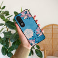 Blue Flower Glass Phone Cover for OnePlus - ShopOnCliQ