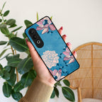 Blue Flower Glass Phone Cover for OnePlus - ShopOnCliQ