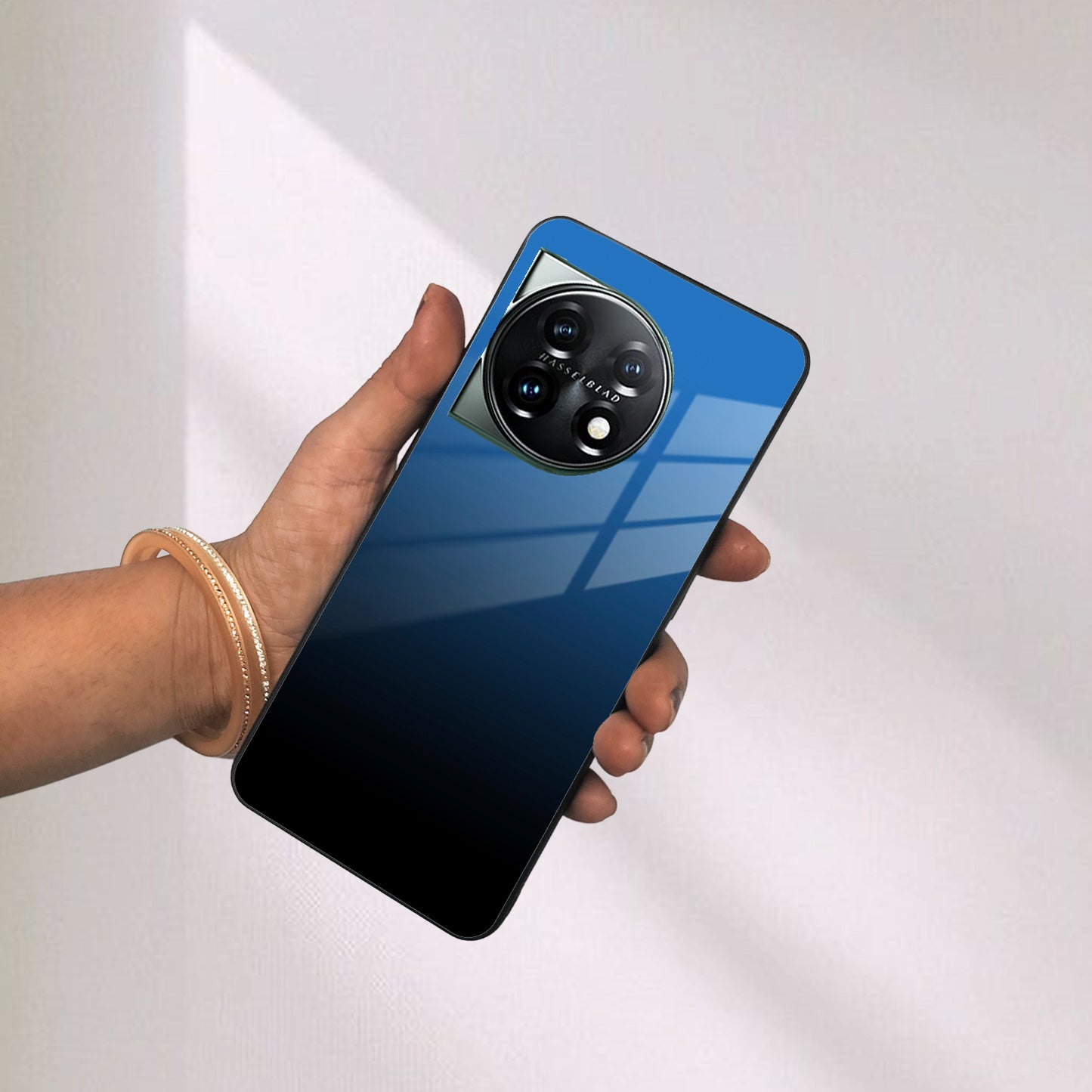 Blue Gradient Glass Case Cover For OnePlus ShopOnCliQ