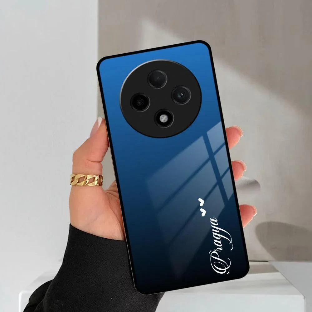 Blue Gradient Glass Case Cover For Oppo - ShopOnCliQ