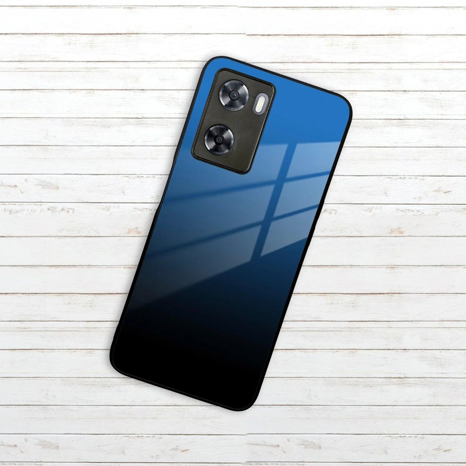 Blue Gradient Glass Case Cover For Oppo - ShopOnCliQ