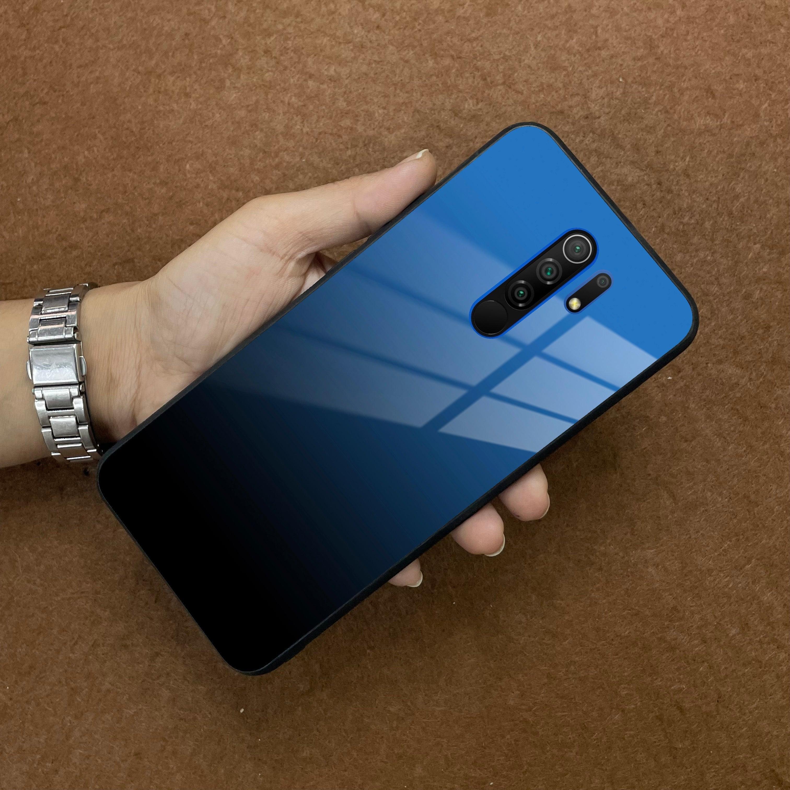 Blue Gradient Glass Case Cover For Poco - ShopOnCliQ