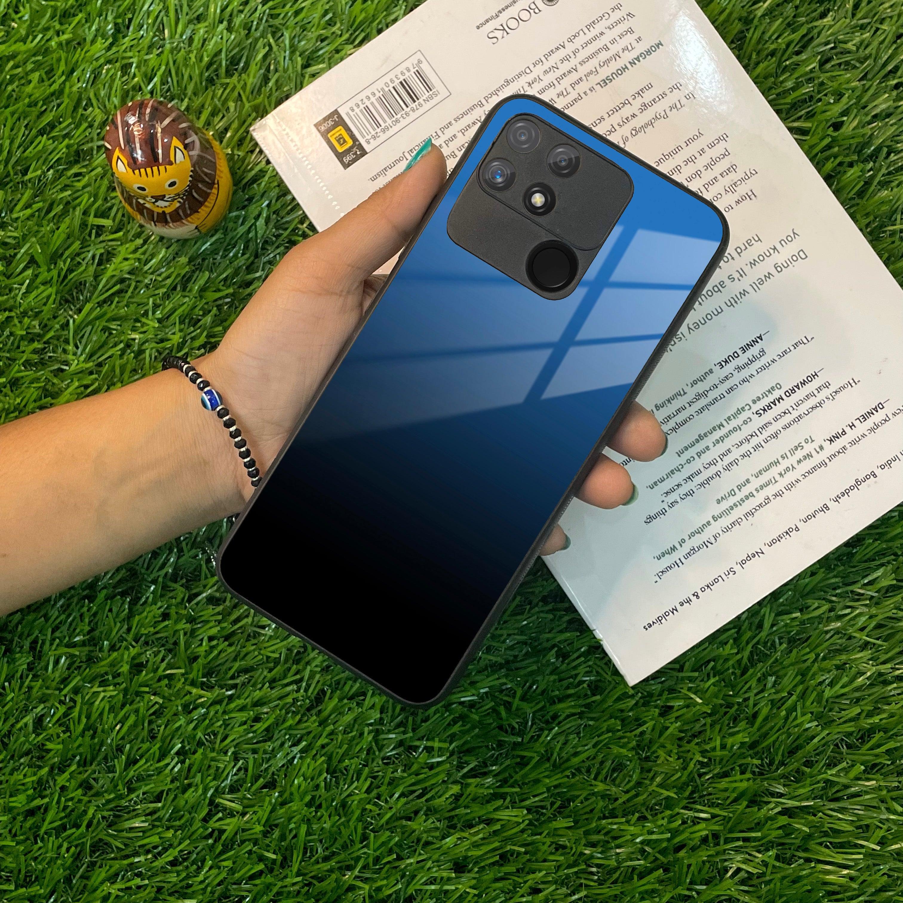 Blue Gradient Glass Case Cover For Realme/Narzo - ShopOnCliQ