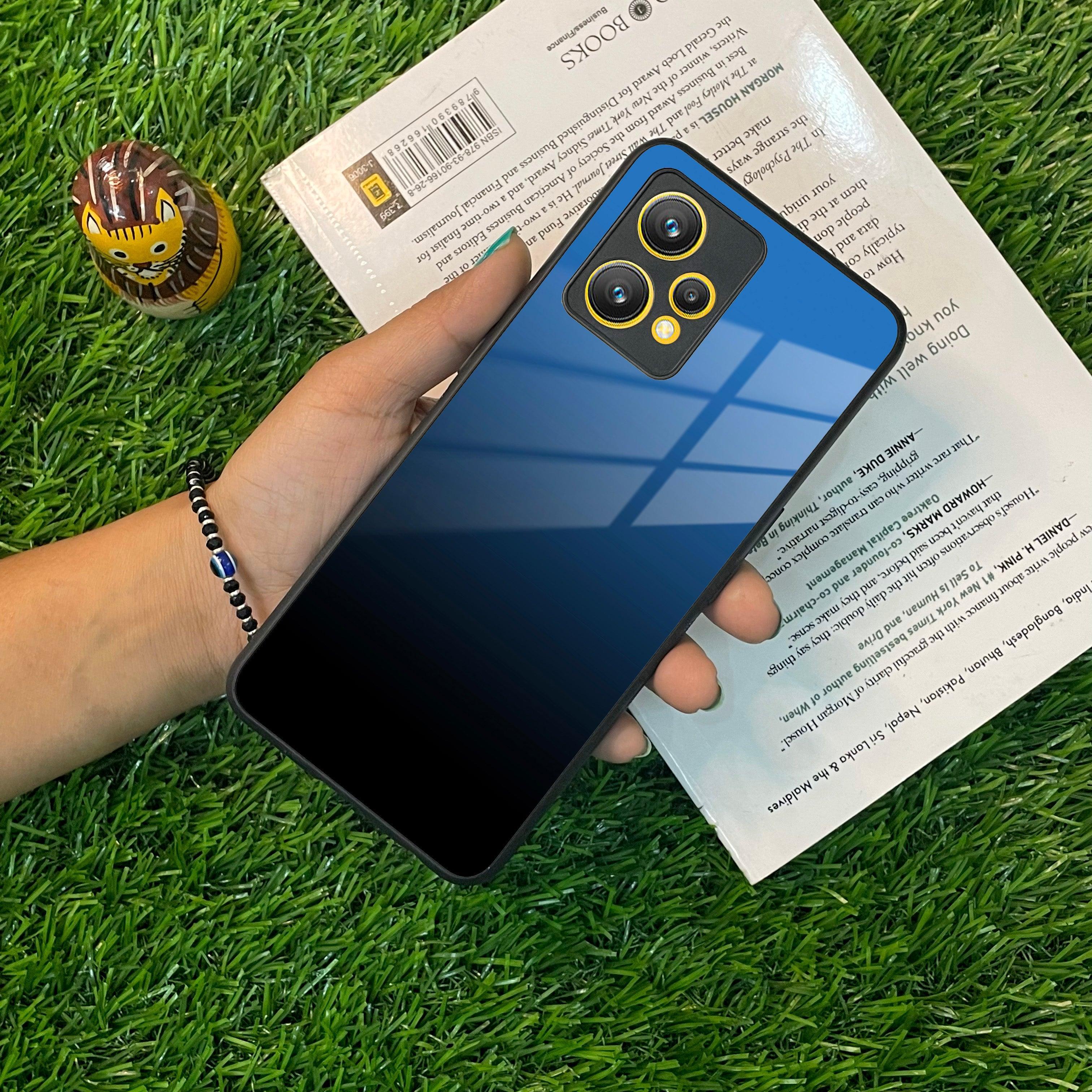 Blue Gradient Glass Case Cover For Realme/Narzo - ShopOnCliQ