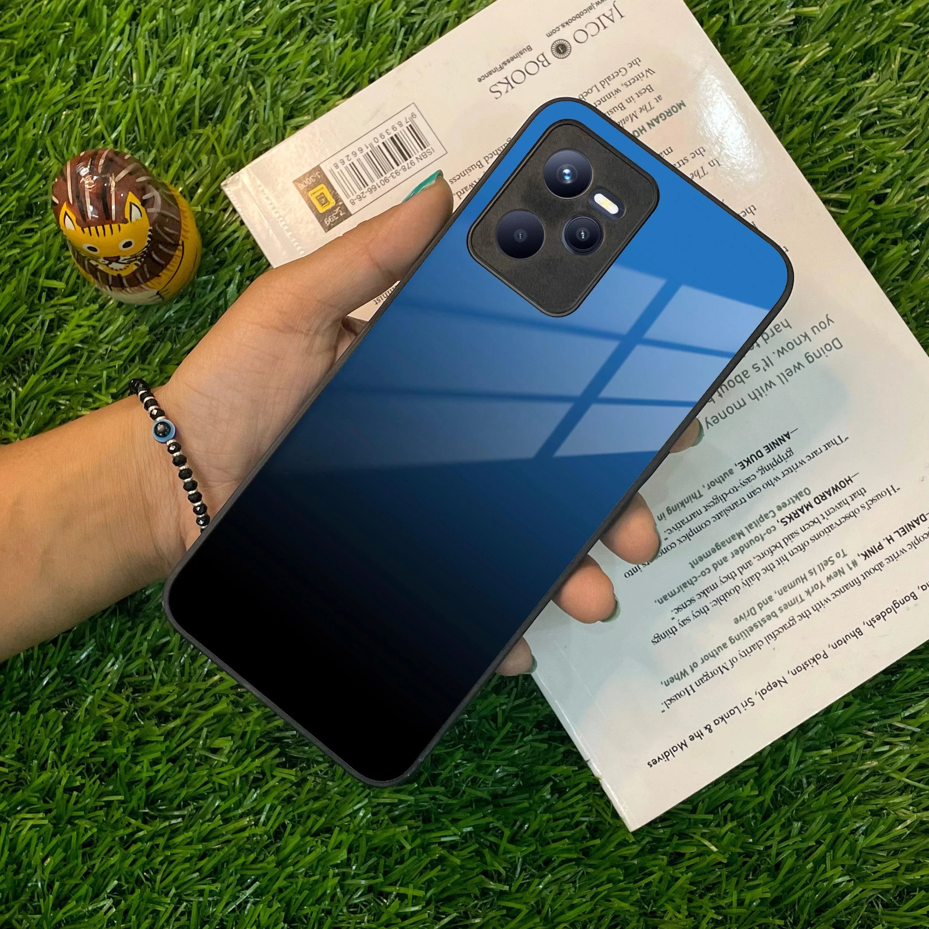 Blue Gradient Glass Case Cover For Realme/Narzo - ShopOnCliQ