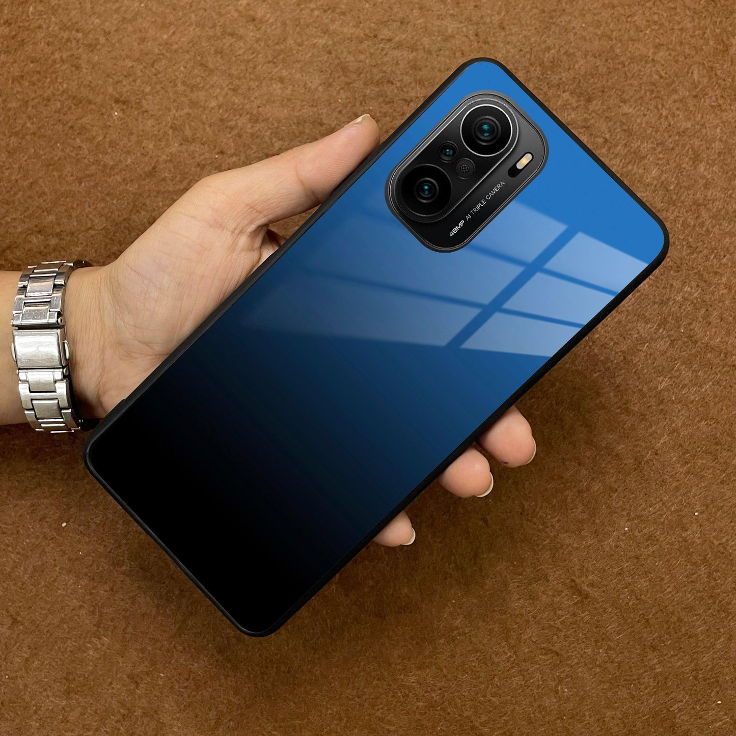 Blue Gradient Glass Case Cover For Redmi/Xiaomi