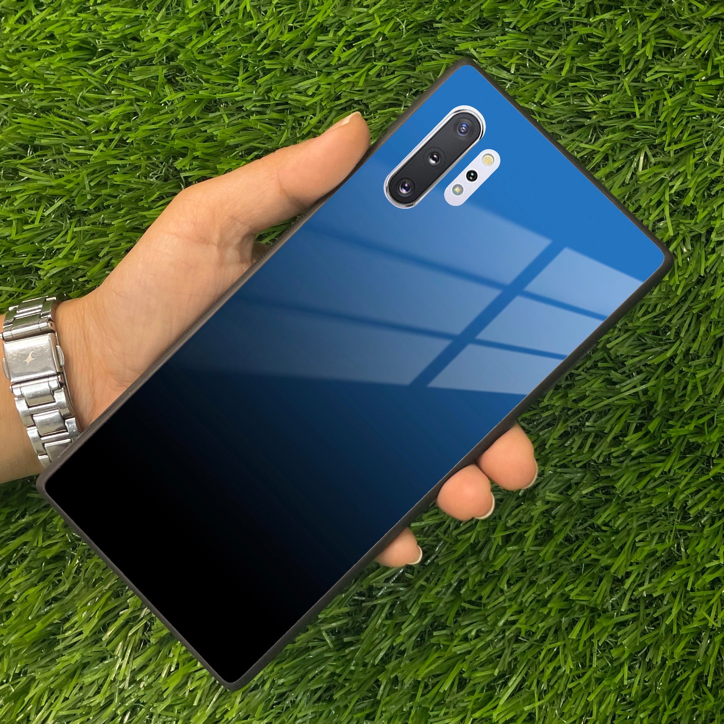 Blue Gradient Glass Case Cover For Samsung ShopOnCliQ