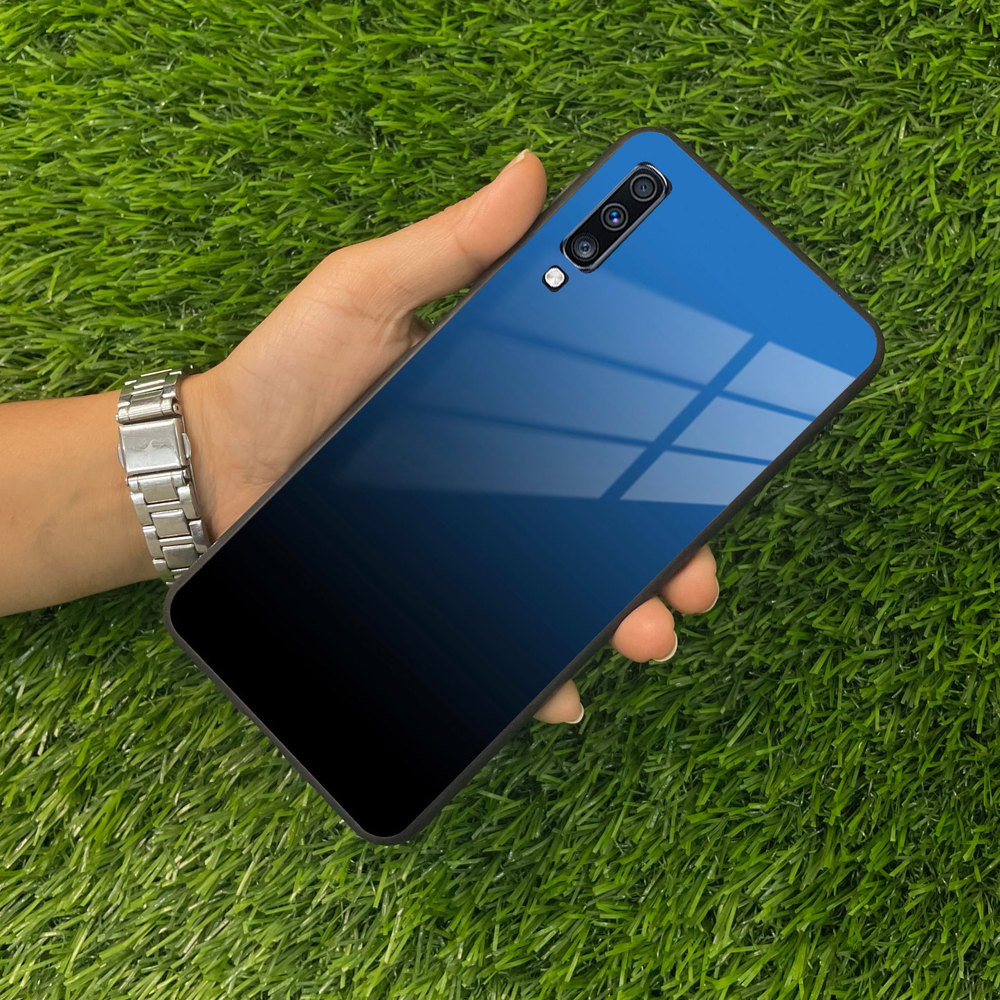 Blue Gradient Glass Case Cover For Samsung ShopOnCliQ