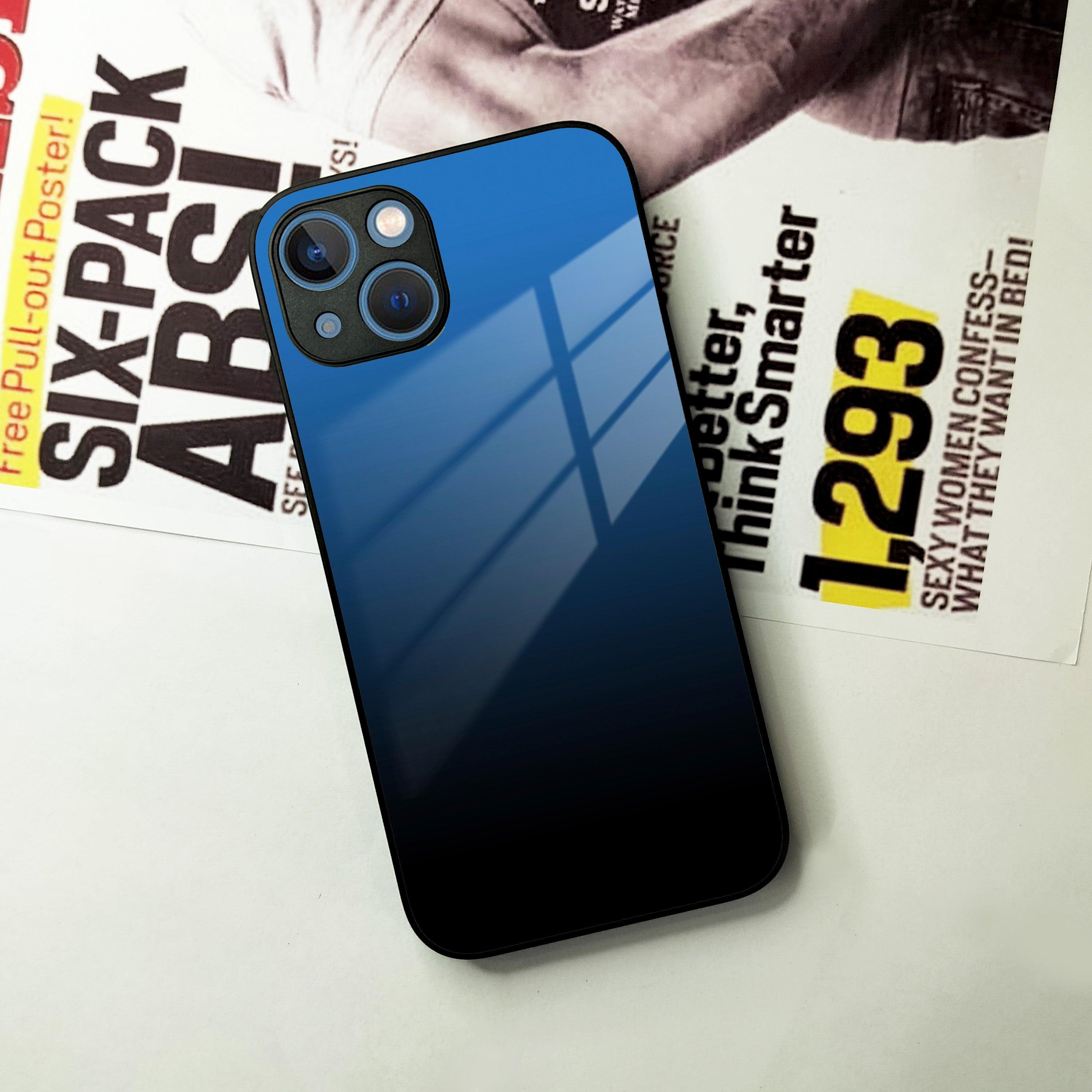 Blue Gradient Glass Case Cover For iPhone - ShopOnCliQ
