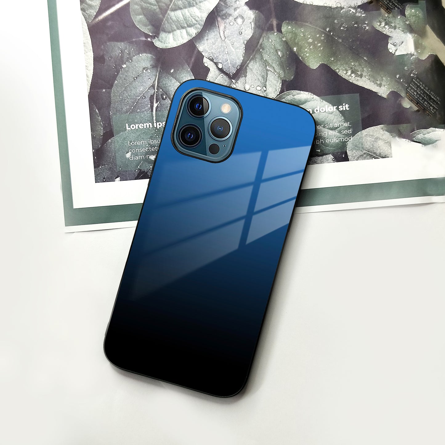 Blue Gradient Glass Case Cover For iPhone ShopOnCliQ