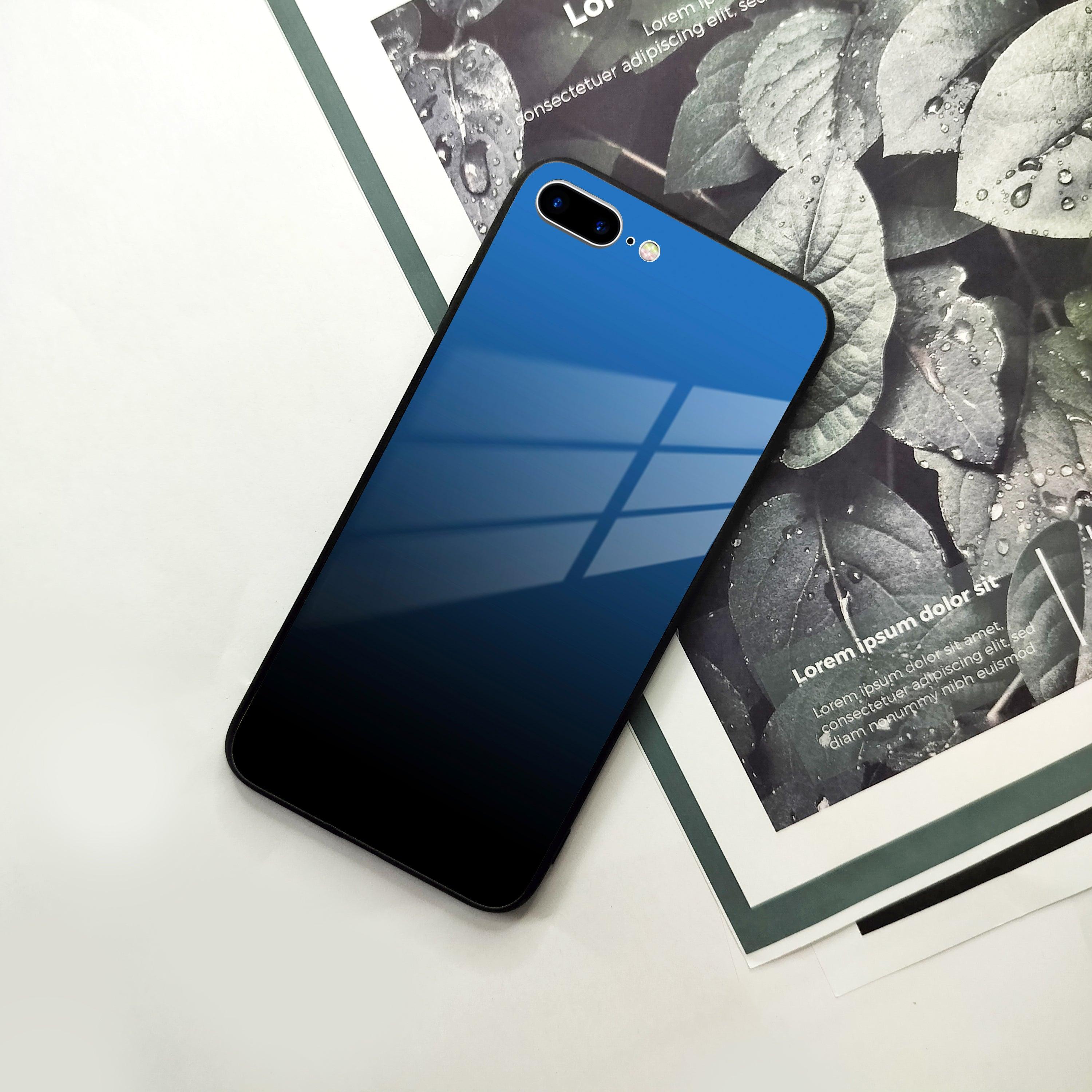 Blue Gradient Glass Case Cover For iPhone - ShopOnCliQ