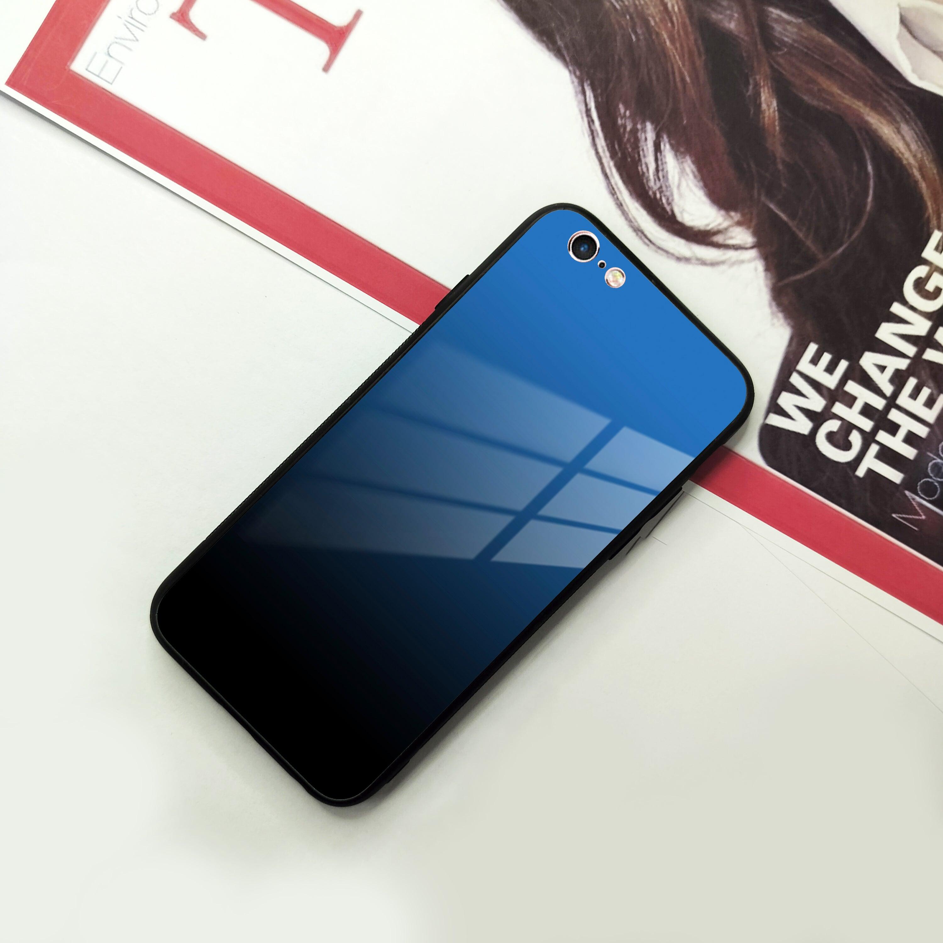 Blue Gradient Glass Case Cover For iPhone - ShopOnCliQ