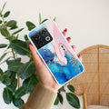 Blue Gradient Marble Customize Transparent Silicon Case For OnePlus 10 Pro 5G
