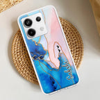 Blue Gradient Marble Customize Transparent Silicon Case For Redmi/Xiaomi - ShopOnCliQ