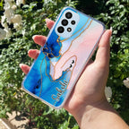 Blue Gradient Marble Customize Anti Yellow Case For Samsung Galaxy A52 / Samsung Galaxy A52s