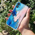 Blue Gradient Marble Customize Anti Yellow Case For Samsung Galaxy M06 5G
