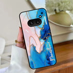 Blue Marble Glossy Metal Case Cover For Nothing - ShopOnCliQ