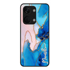 Blue Marble Glossy Metal Case Cover For OnePlus - ShopOnCliQ
