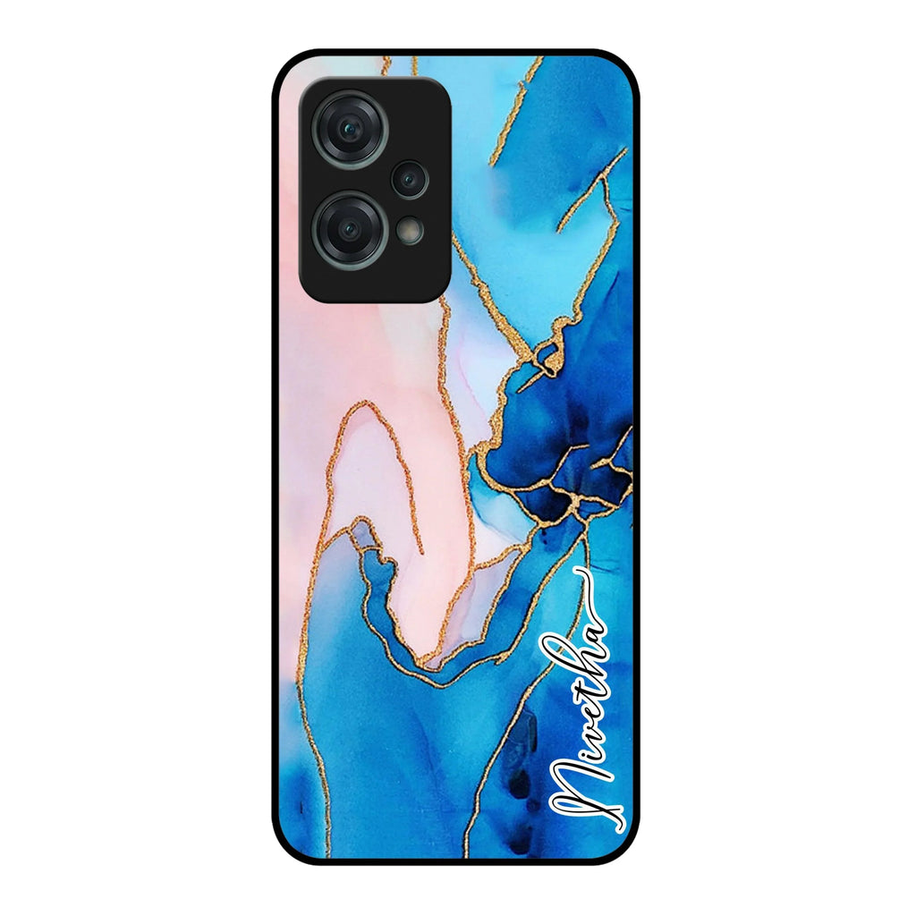 Blue Marble Glossy Metal Case Cover For OnePlus - ShopOnCliQ